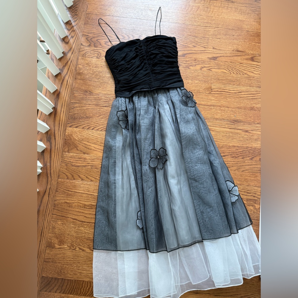 STEPHAN CARAS Fairy Grunge Dress 3D Floral‎ Dark Whimsigoth Ethereal Whimsy XS